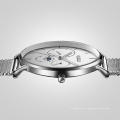OLEVS 6860 mode hommes montre-bracelet réserve de marche Date cadran maille montre à Quartz hommes Sport montre analogique multi fuseau horaire horloge